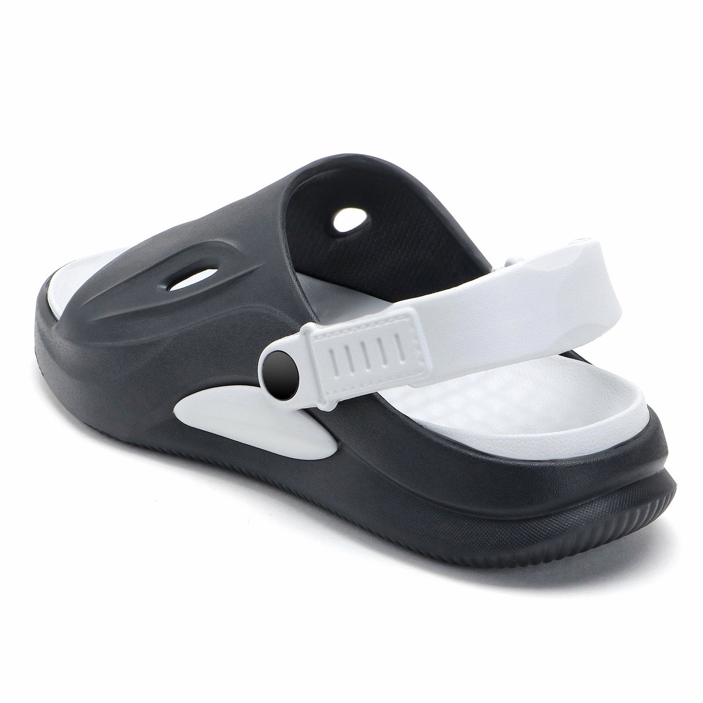 SportGrip Black White Clogs