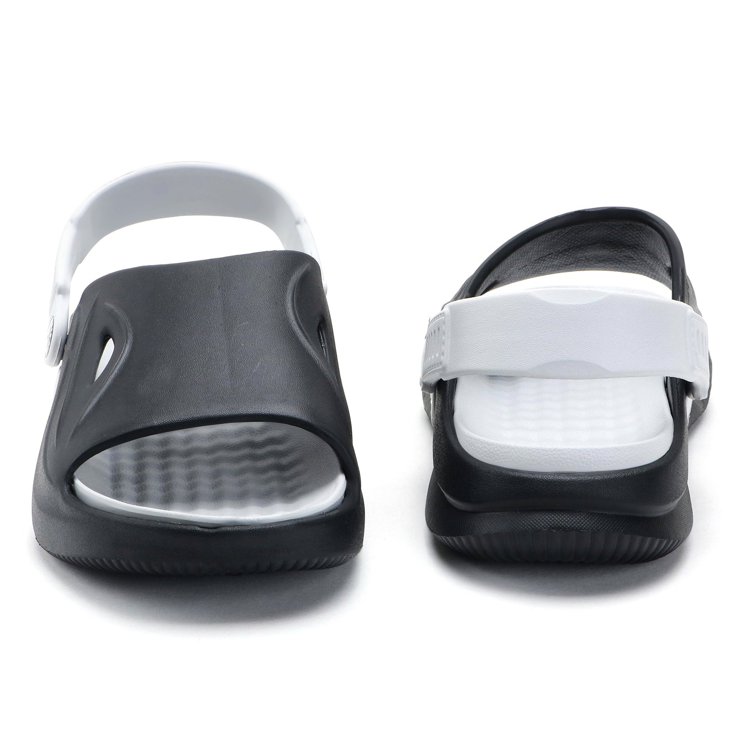 SportGrip Black White Clogs