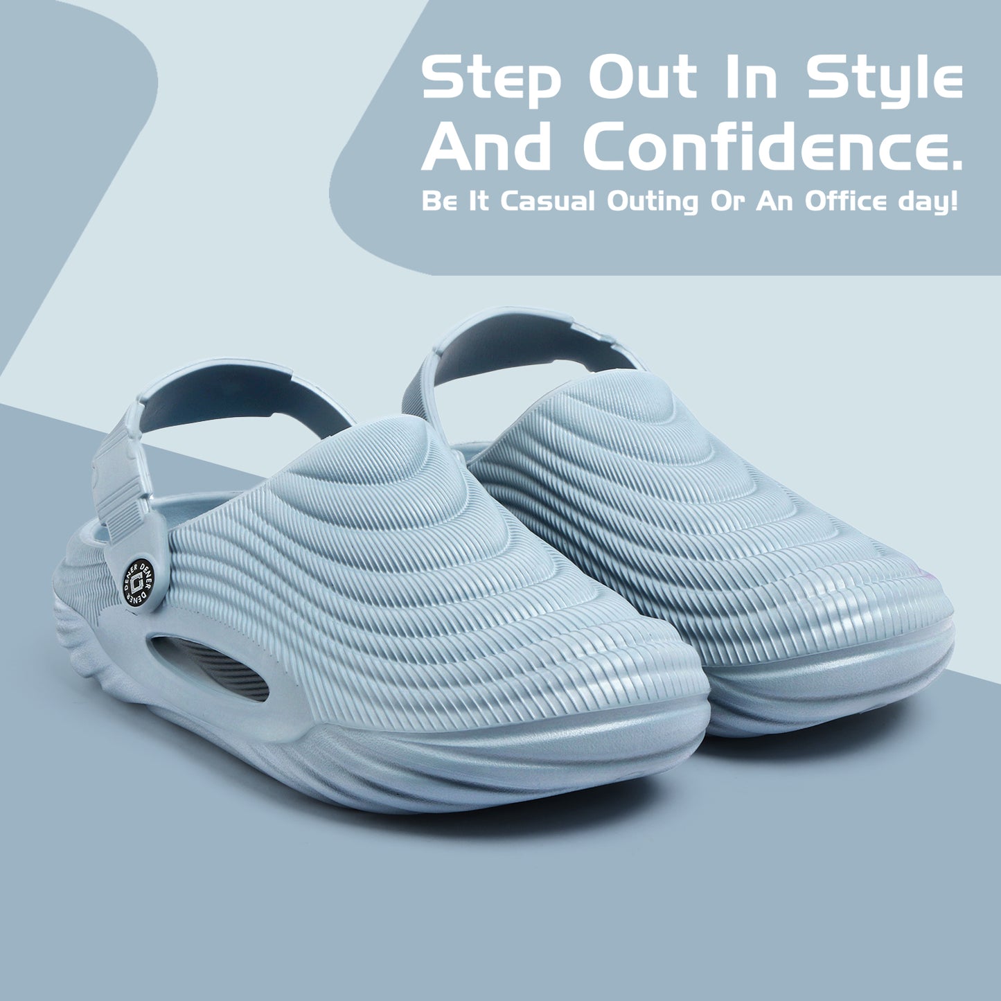 Ice Blue Clogs