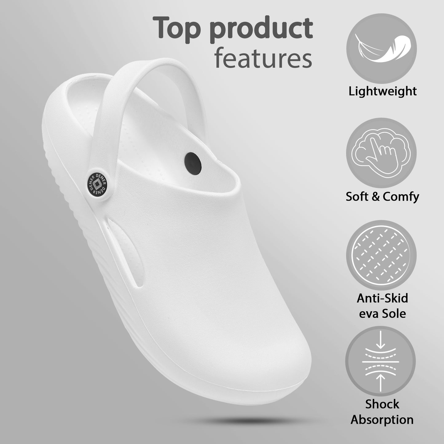 Classic Comfort Pure White Clogs