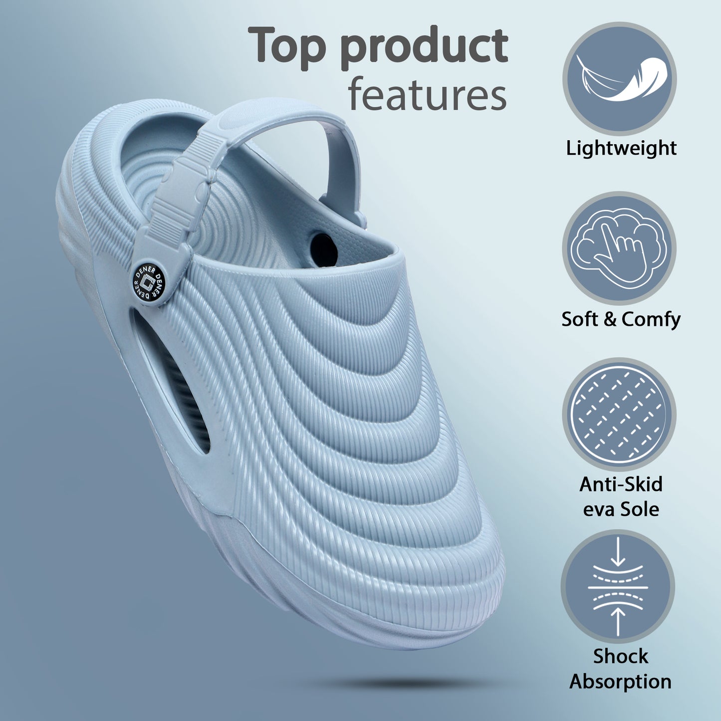 Ice Blue Clogs