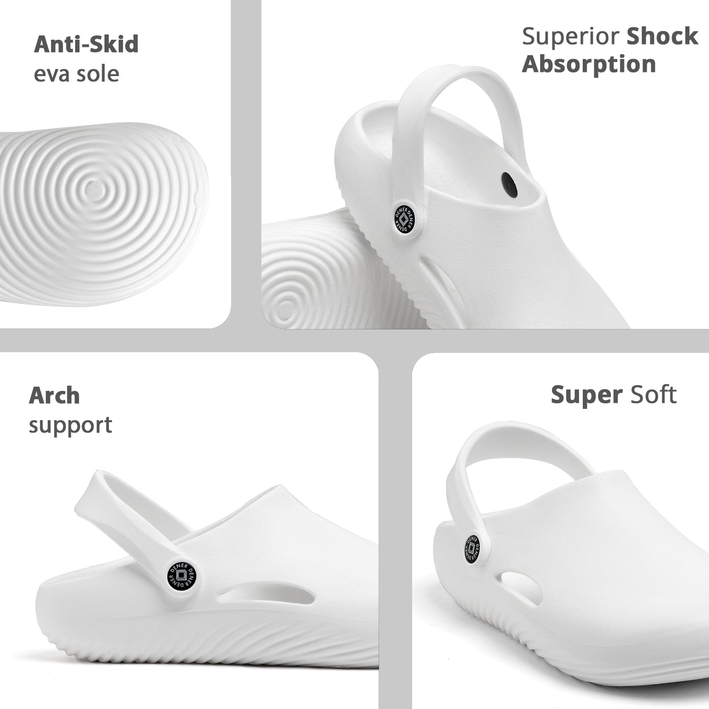 Classic Comfort Pure White Clogs