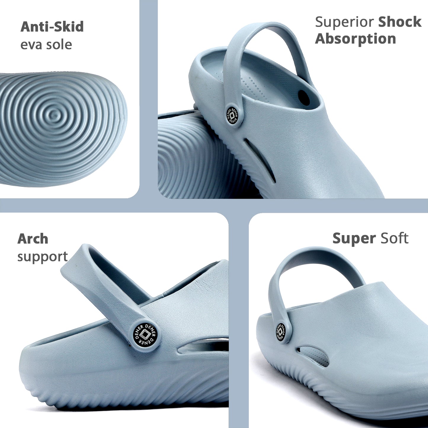 Classic Comfort Ice Blue Clogs