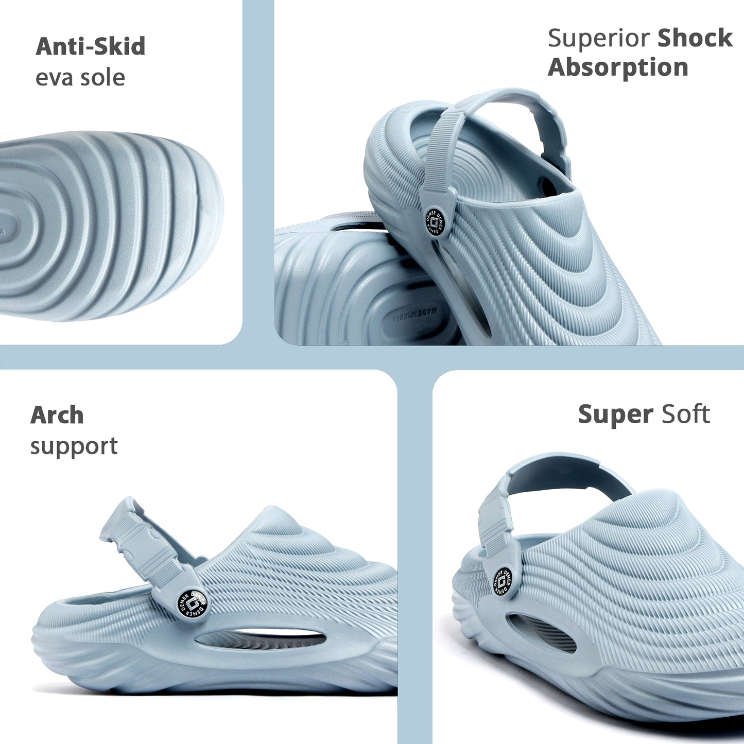 Ice Blue Clogs
