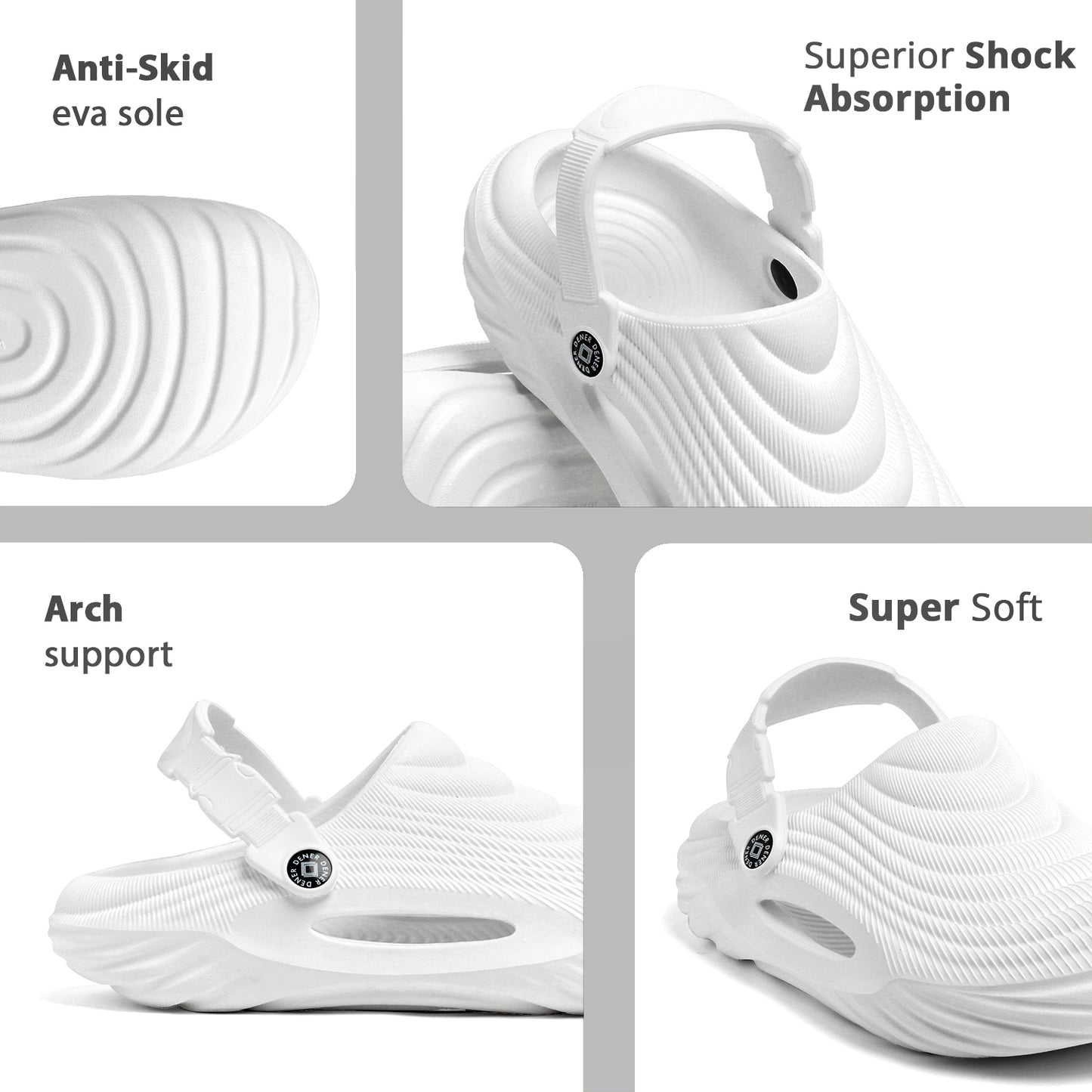 Pure White Clogs