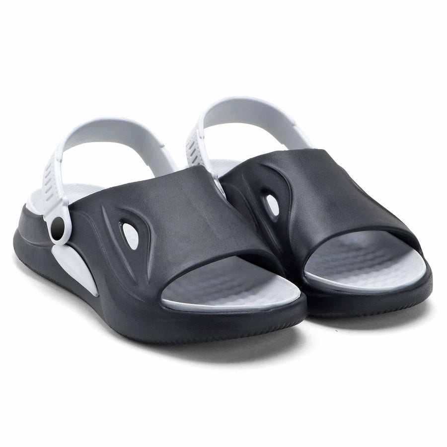 SportGrip Black White Clogs
